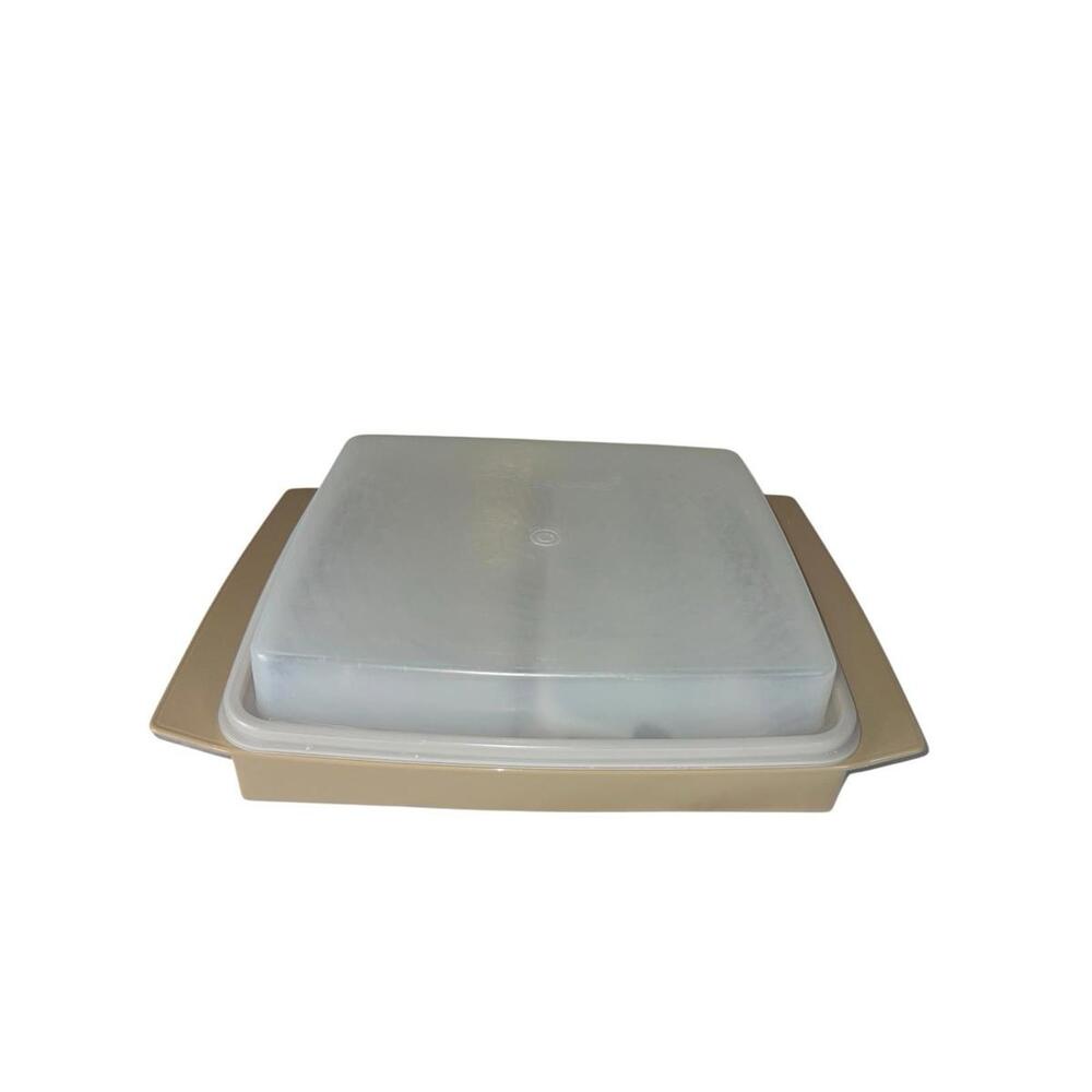 Vintage Tupperware Deviled Egg Keeper Carrier Tray 722-2 Holders‎ Lid 723-2